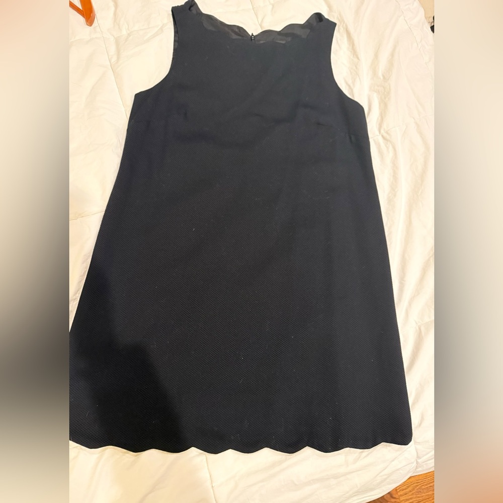 Laundry By Shelli Segal Black scalloped Petite Dress